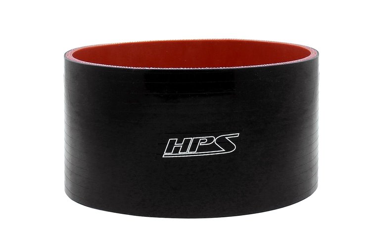 HTSC-400-BLK Silicone Coupler Hose, High-Temp 4-Ply Reinforced, 4 in. ID, 3 in. Long, Black