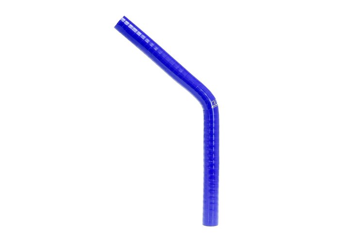 HTSEC45-032-BLUE Silicone 45-Degree Elbow Coupler Hose, High-Temp 4-Ply Reinforced, 5/16 in. ID, Blue