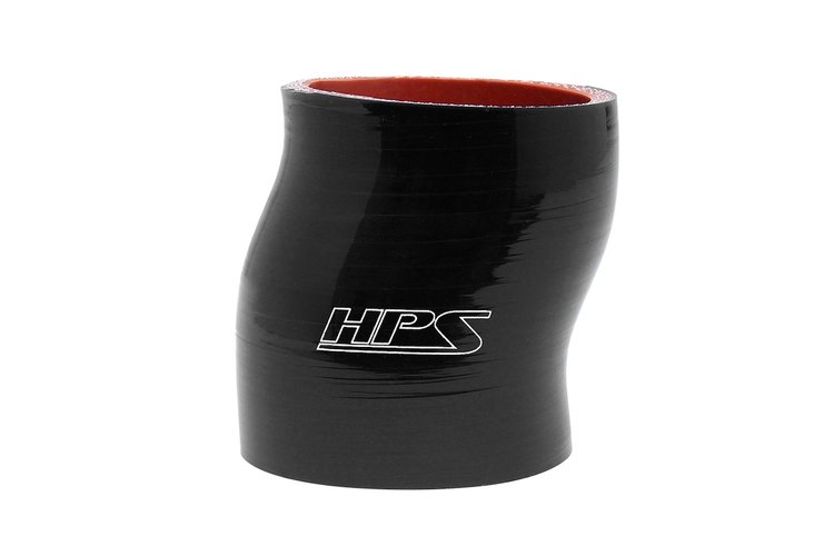 HTSOC-250-BLK Silicone Offset Coupler Hose, High-Temp 4-Ply Reinforced, 2-1/2 in. ID, 3 in. Long, Black