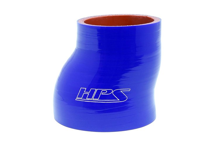 HTSOR-200-275-BLUE Silicone Offset Reducer Hose, High-Temp Reinforced, 2 in. - 2-3/4 in. ID, 3 in. Long, Blue