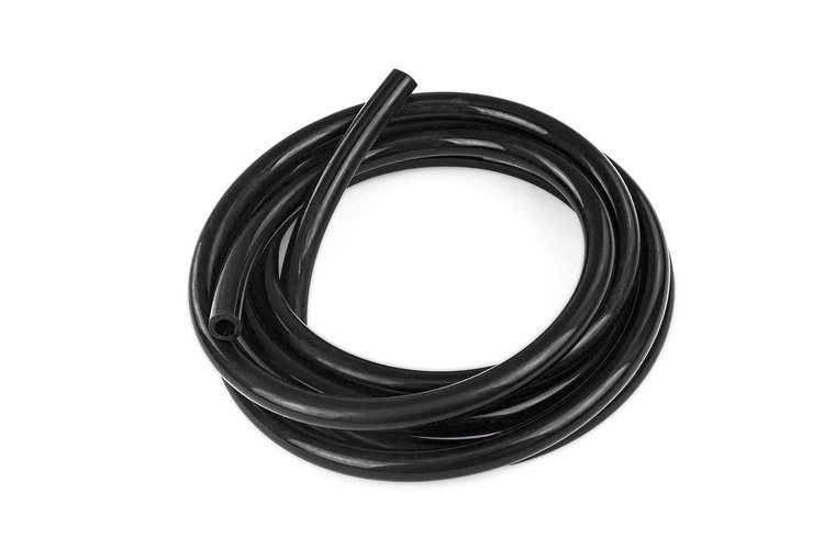 HTSVH127-BLK High-Temperature Silicone Vacuum Hose Tubing, 1/2 in. ID, Black