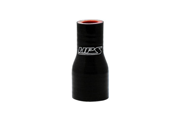 HTSR-125-138-L4-BLK Silicone Reducer Hose, High-Temp Reinforced, 1-1/4 in. - 1-3/8 in. ID, 4 in. Long, Black