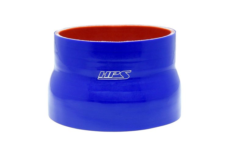 HTSR-400-450-L6-BLUE Silicone Reducer Hose, High-Temp 4-Ply Reinforced, 4 in. - 4-1/2' ID, 6 in. Long, Blue