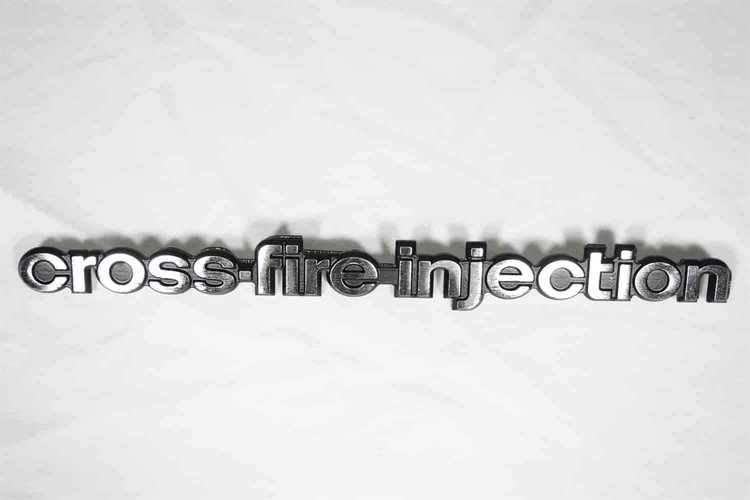Side Emblem for 1982 Corvette C3 Cross Fire Injection