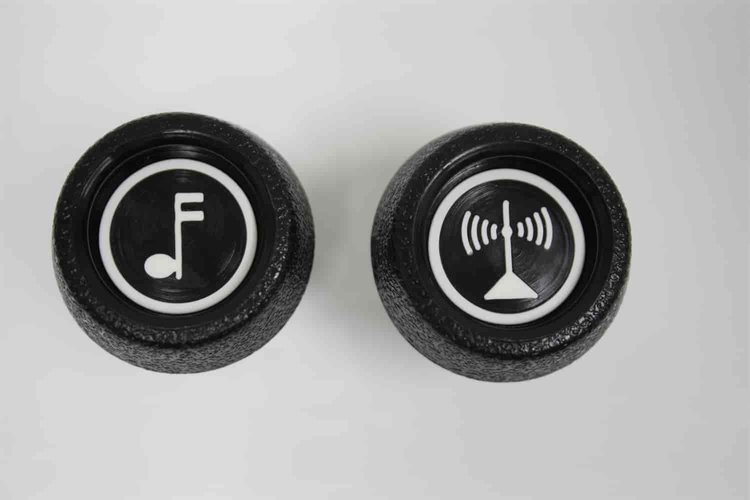 Outer Radio Knobs for 1971-1978 GM Cars