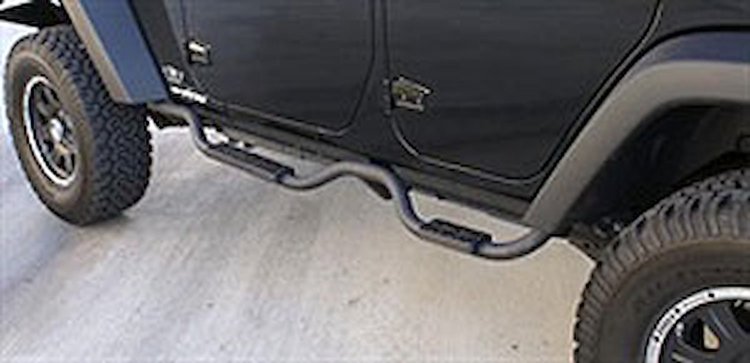 2IN SLIMINLINE SIDE BARS WITH STIRRUP STEP 07-12 JEEP WRANGLER 4 DOOR