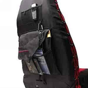 INTERIOR COMFORT COMBO PACK W/ 2 BLACK/TAN POLYCANVAS SEAT COVERS 2 BELT PADS STEERING WHEEL COVER 03-06 WRANGLER