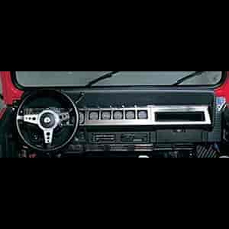 DASH OVERLAY 87-95 JEEP WRANGLER STAINLESS