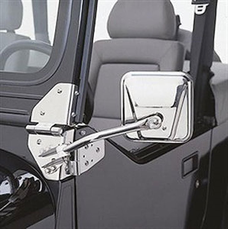 SIDE MIRRORS 55-86 JEEP CJ STAINLESS