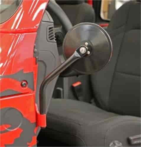Side Mirrors for Half Doors fits 2018-2019 Jeep Wrangler JL