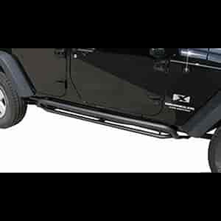 SRS SIDE BAR RETRACTABLE ROCKSLIDER STEP JEEP TJ 97-06 TESTURED FINISH