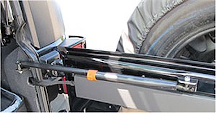 JEEP REAR DOOR HEAVY DUTY GAS STRUT STABLIZER WITH DAMPENER JK WRANGLER 07-10