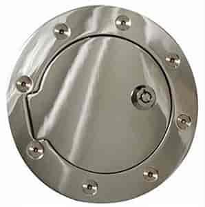CHROME FUEL DOOR COVER DODGE 02-08 RAM 1500 03-08 RAM 2500-3500 LOCKING DOOR DESIGN WITH KEYS