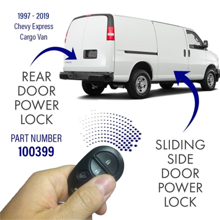 100399 Cargo Safe Electronic Deadbolt Lock for 1997-2023 Chevrolet Express Vans