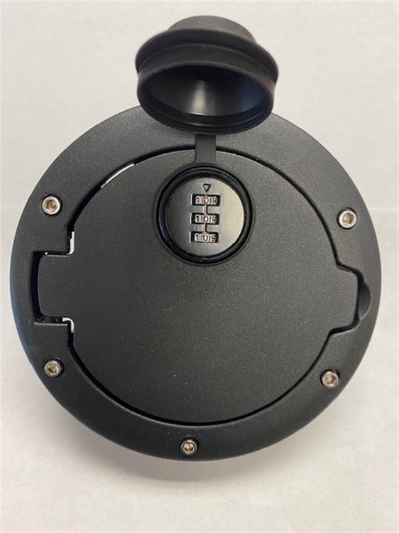 PL3010 Locking Fuel Cover with Combination Lock for 2007-2018 Jeep Wrangler JK