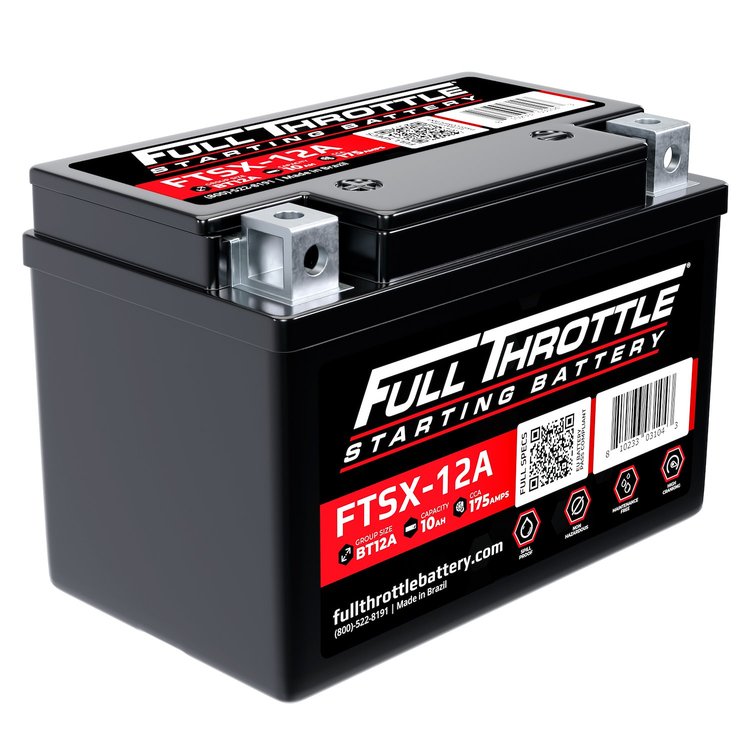FTSX-12A FTS-Series Powersport AGM 12 V Battery, Group: BT12A, 175 CCA, 10 AH, Terminal - Powersport Type 11