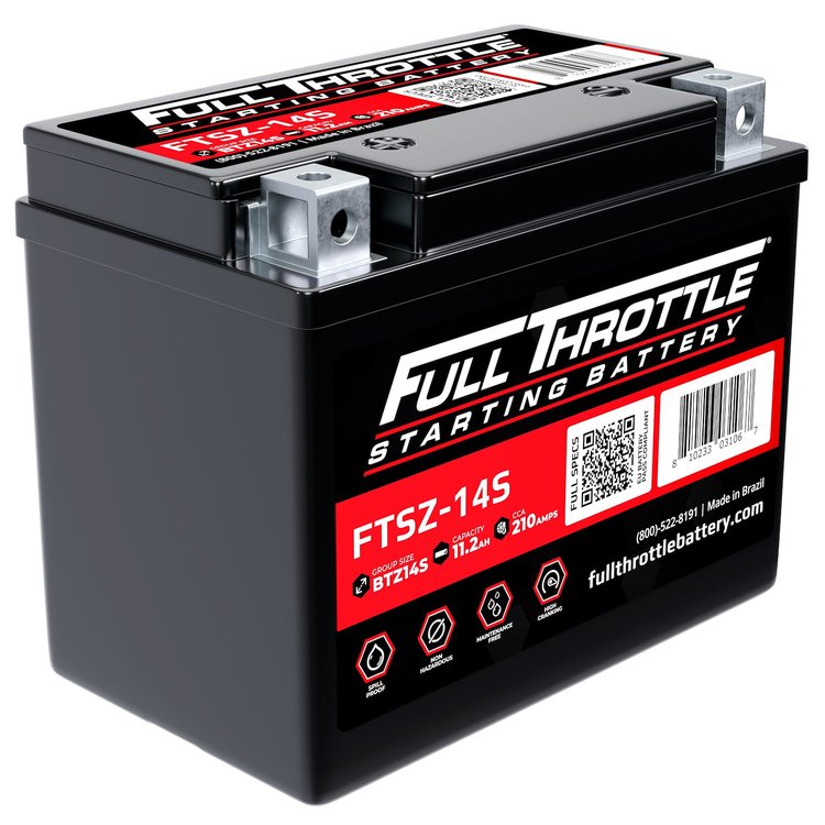 FTSZ-14S FTS-Series Powersport AGM 12 V Battery, Group: BTZ14S, Terminal - Powersport Type 11