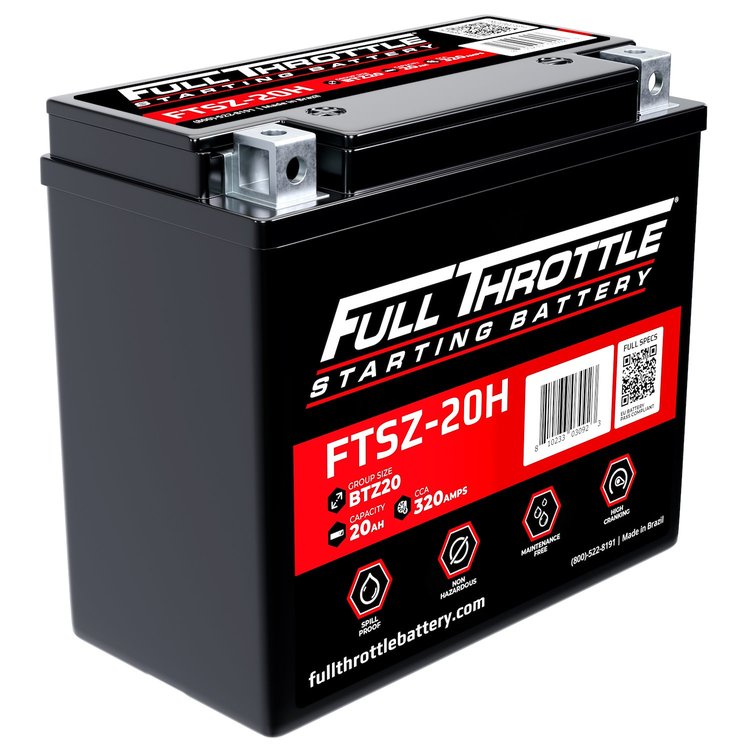 FTSZ-20H FTS-Series Powersport AGM 12 V Battery, Group: BTZ20, Terminal - Powersport Type 4
