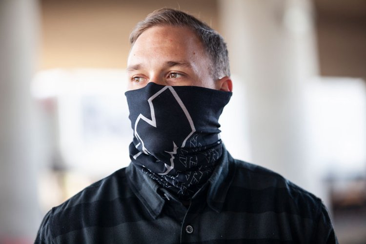 NECK GAITER BLACK/GRAY