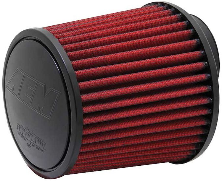 Dryflow Air Filter Replacement Conical Base OD-5.5 in./Top OD-4.75 in. Flange L-0.875 in. Flange ID-2.75 in. H-5 in. Offset