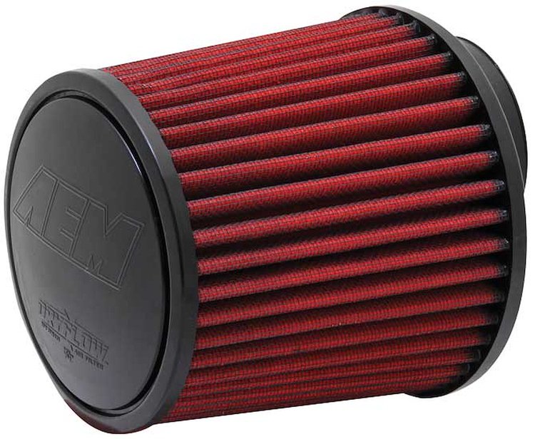Dryflow Air Filter Replacement Conical Base OD-5.5 in./Top OD-4.75 in. Flange L-0.938 in. Flange ID-3 in. H-5 in. Offset