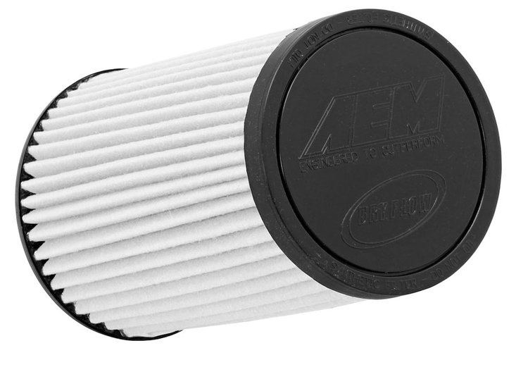 Brute Force Dryflow Air Filter Conical Base OD-6 in./Top OD-5.125 in. Flange L-1 3/8 in. Flange ID-3.5 in. H-8.938 in. Centered