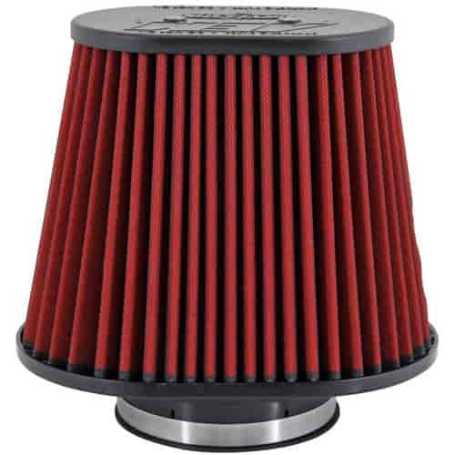 Dryflow Air Filter Oval Base Outside L-10.5 in./Top Outside L-7.75 Base Outside W-8 in/Top Outside W-5 in. H-8 in.