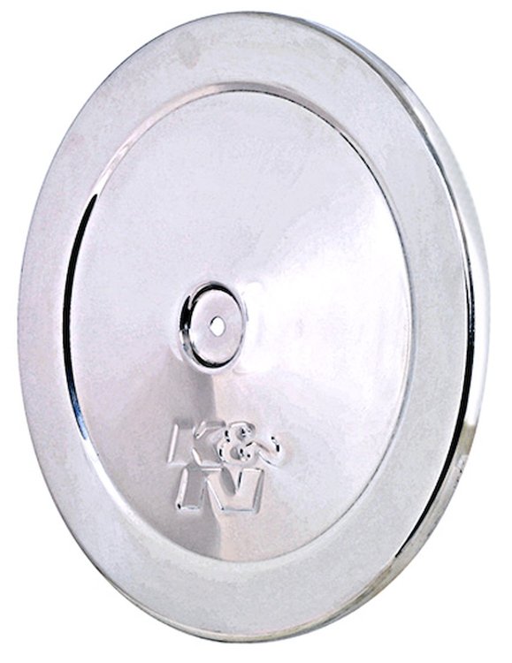 06883 Air Cleaner Top Plate 9 in. Outside Diameter 0.697 in. Height Polished Stainless Steel
