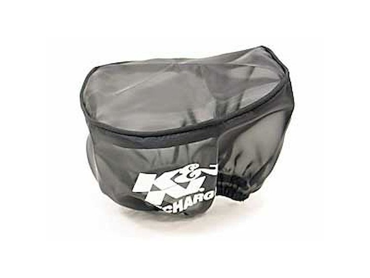 Round Straight Air Filter Wrap Color: Black