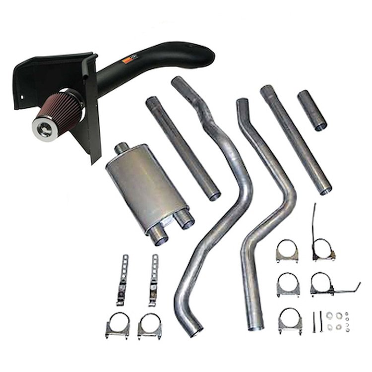 K&N FIPK Cold Air Intake with JEGS Exhaust System 1994-2001 Dodge Ram 1500/2500 5.9L & 2002 Dodge Ram 2500 5.9L