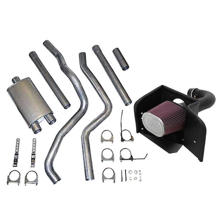 K&N FIPK Cold Air Intake with JEGS Exhaust System 2002-2012 Dodge Ram 1500 4.7L