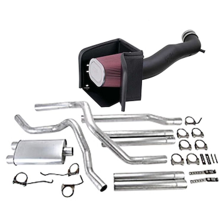 K&N FIPK Cold Air Intake with JEGS Exhaust System 2003-2008 Dodge Ram 1500/2500/3500 5.7L