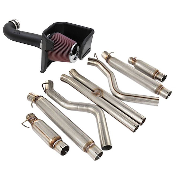K&N FIPK Cold Air Intake with JEGS Exhaust System 2008-2014 Dodge Challenger SRT8 6.1L/6.4L