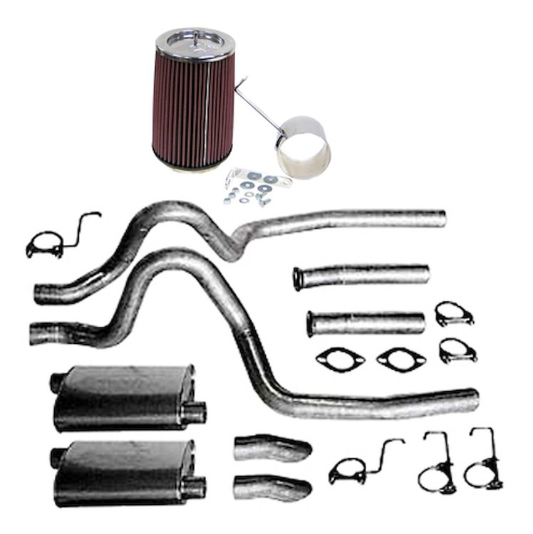 K&N FIPK Cold Air Intake with JEGS Exhaust System 1987-1993 Ford Mustang GT 5.0L