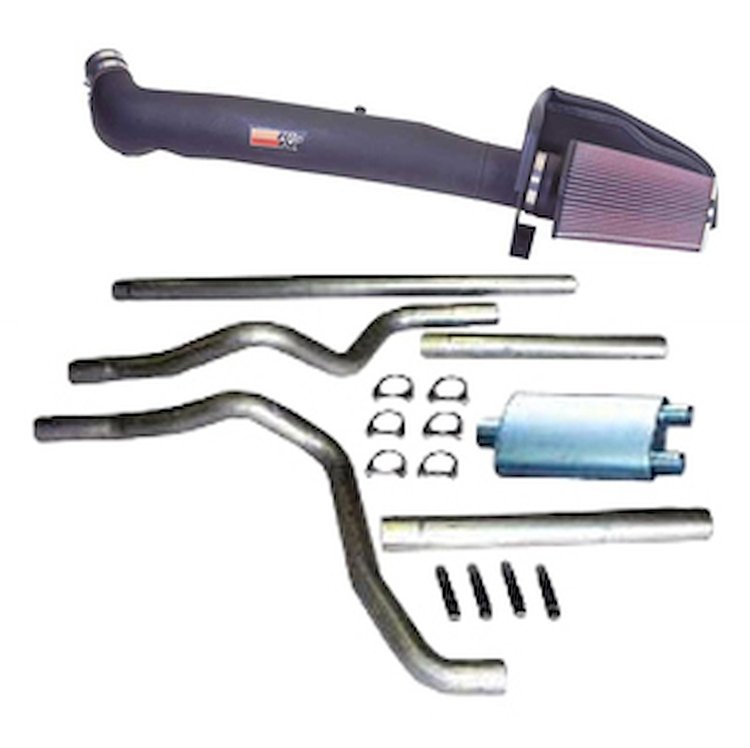 K&N FIPK Cold Air Intake with JEGS Exhaust System 1988-1995 Ford F150/Bronco 5.0L/5.8L