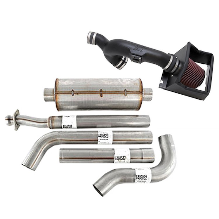 K&N FIPK Cold Air Intake with JEGS Exhaust System 2011-2014 Ford F150 3.5L EcoBoost