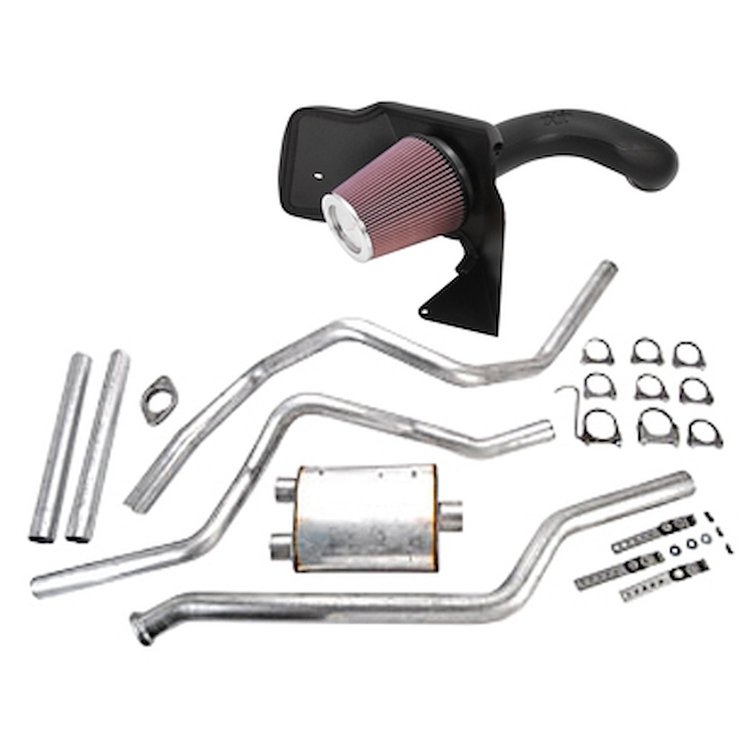 K&N FIPK Cold Air Intake with JEGS Exhaust System 1999-2004 Chevy SIlverado/GMC Sierra 1500 4.8L/5.3L