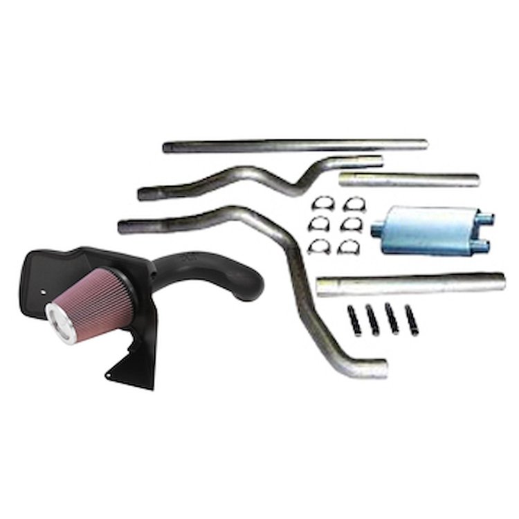 K&N FIPK Cold Air Intake with JEGS Exhaust System 1999-2004 Chevy SIlverado/GMC Sierra 1500 4.8L/5.3L