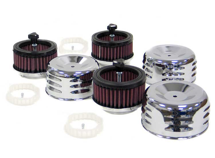 Custom Nostagia Air Cleaner Assembly Flange Dia. : 2-5/8"