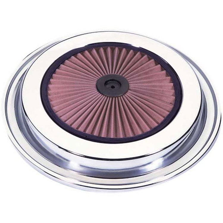 X-Treme Air Flow Top, 15-3/8" 1968-95 GM Replacement Lid Chrome Outer Ring