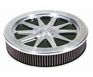10-Spoke Air Cleaner Assembly, 9/16" Raised Base, 4-5/8" Total Height