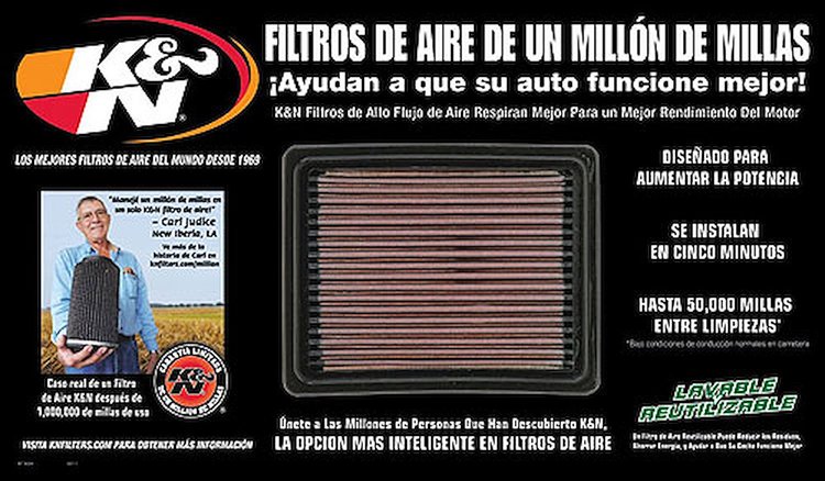 K&N offers a variety of promotional accessories: Catalog Racks, Presentation Folders, Air Filter Displays and many Jobber Kits.