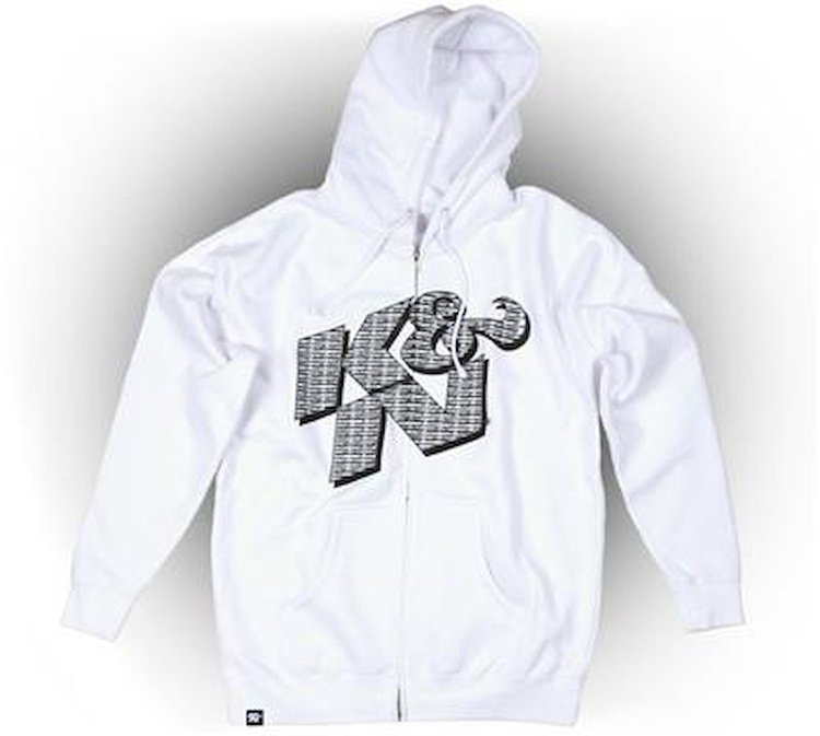 Sweatshirt Zip-Up White
