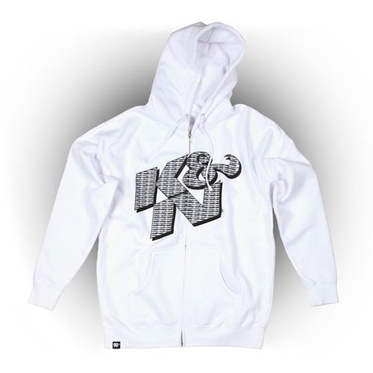 Sweatshirt Zip-Up White