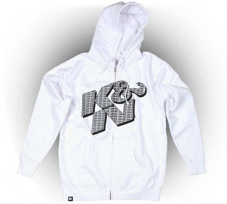 Sweatshirt Zip-Up White