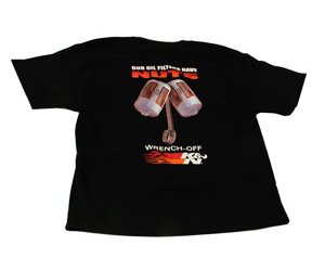 T-SHIRT BLACK OUR OIL FILTERS HAVE NUTS XX-LARGE