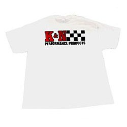 T-Shirt White K&N Checkered