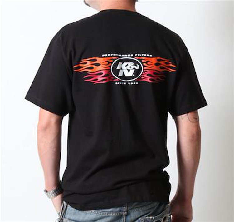 T-Shirt Clssc Flames Blk