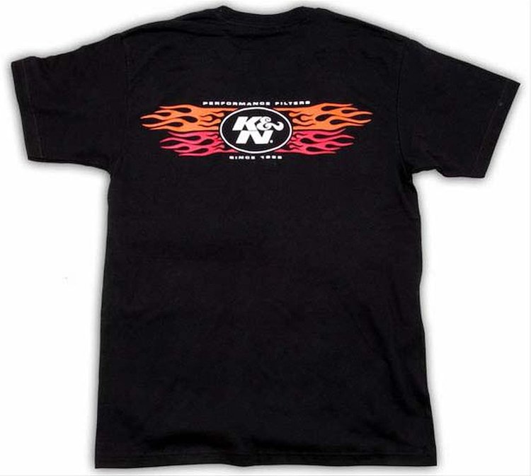 T-Shirt Clssc Flames Blk