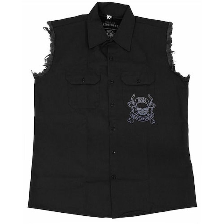 "Skull & Bones" Cut-Off Shirt Large